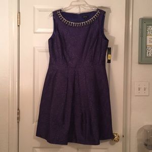 NWT Tahari Purple Cocktail Dress